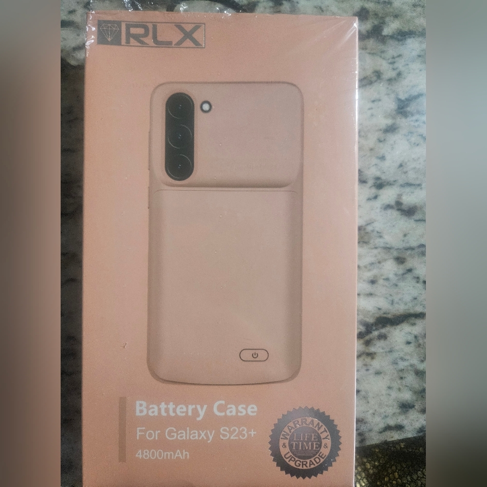 Rose Gold RLX Battery Case for Galaxy S23+